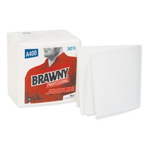 Brawny Industrial Medium Duty Airlaid 1/4-Fold Wipers, 13" x 13", 16 Packs/Carton