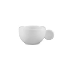 CAC China RCN-37A Clinton Rolled Edge Cup with Moon Handle 3 oz.