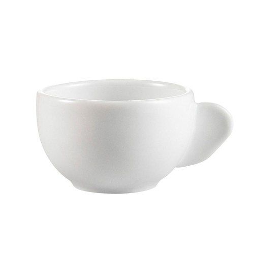 CAC China RCN-37B Clinton Rolled Edge Cup with Ear Handle 3 oz.