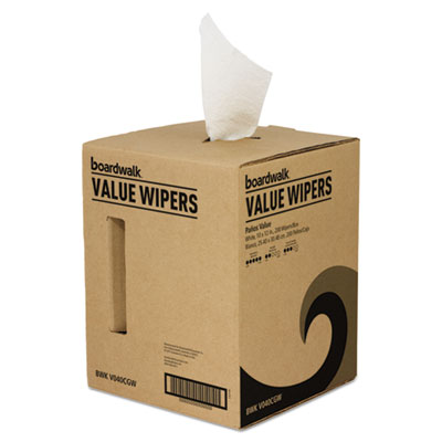 Broadwalk DRC Wipers, White, 10" x 12", Centerpull, 200/Box