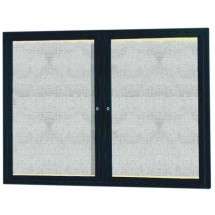 Aarco Products LODCC3648RBA Bronze Enclosed 2 Door Aluminum Indoor/Outdoor Bulletin Board with LED Lighting, 48&quot;W x 36&quot;H 