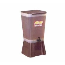 TableCraft 1054 5 Gallon Brown Plastic Beverage Dispenser