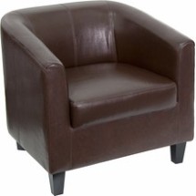 Flash Furniture BT-873-BN-GG Brown Leather Lounge Chair