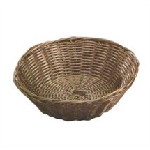 TableCraft 1475 Brown Round Handwoven Basket 8-1/4&quot; x 2-1/4&quot;