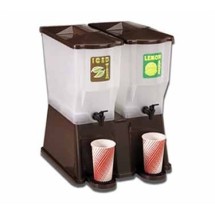 TableCraft TW54DP Slimline Twin Brown Beverage/Juice Dispenser 3 Gallon