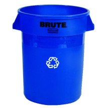 Brute Recycling Container, 32 Gallon, Blue