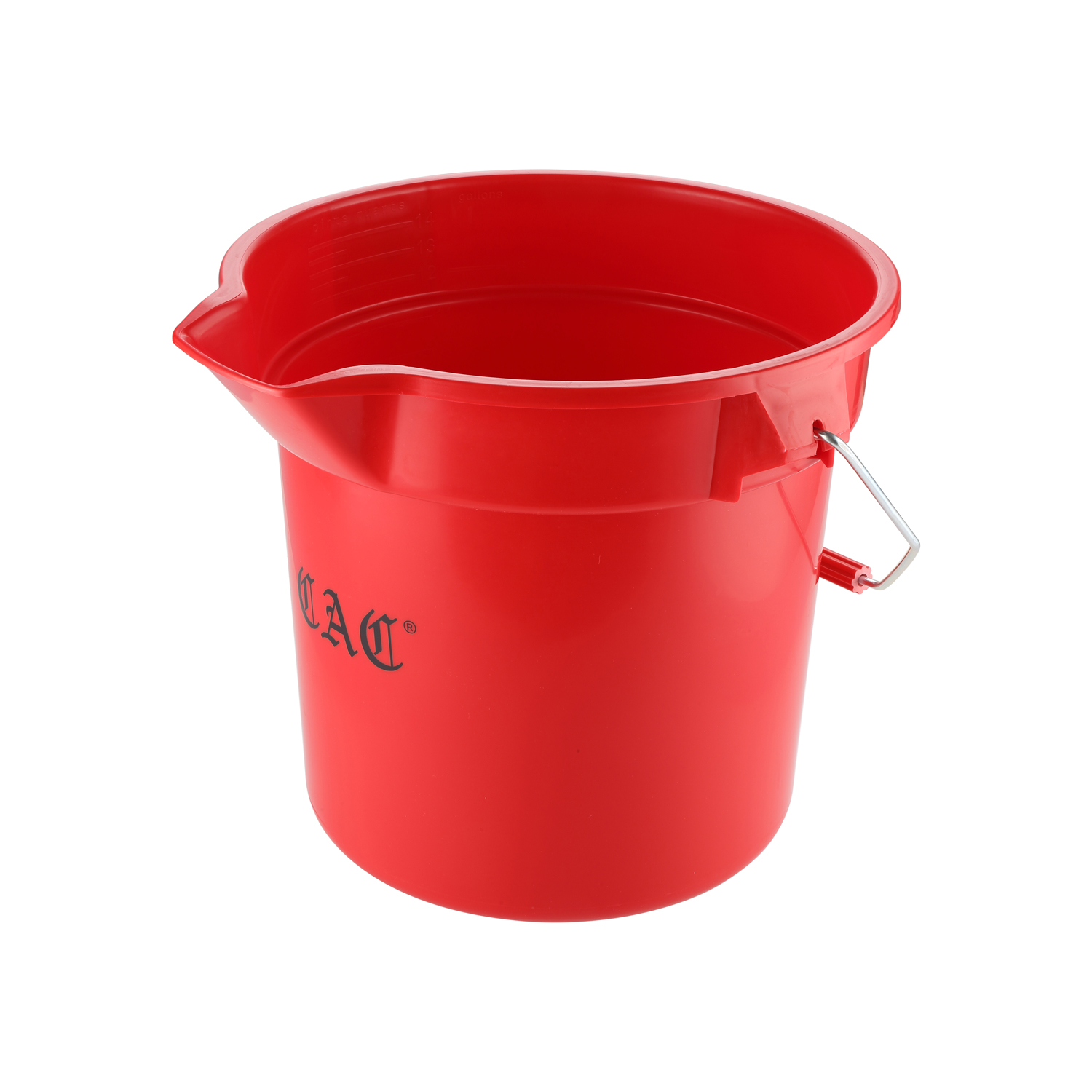 CAC China BTRS-14RD 14 Qt. Red Bucket