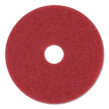 Buffer Floor Pads 5100, 20" Diameter, Red, 10/Carton
