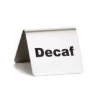 TableCraft B2 Stainless Steel &quot;Decaf&quot; Buffet Tent, 2-1/2&quot; x 2&quot; x 2&quot;