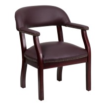 Flash Furniture B-Z105-LF19-LEA-GG Burgundy Leather Luxurious Conference Chair