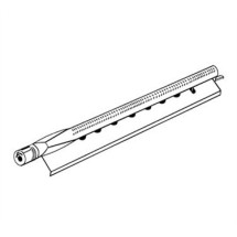 Franklin Machine Products  184-1006 Burner, Tube Steel (with Guard)