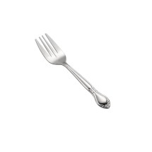 CAC China 2203-06 Elizabeth Salad Fork Frost, Heavy Weight 18/0, 6 1/2&quot; - 2 dozen