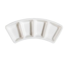 CAC China CN-4B8 Accessories Bone White Porcelain Dish 8 1/2&quot; - 3 doz