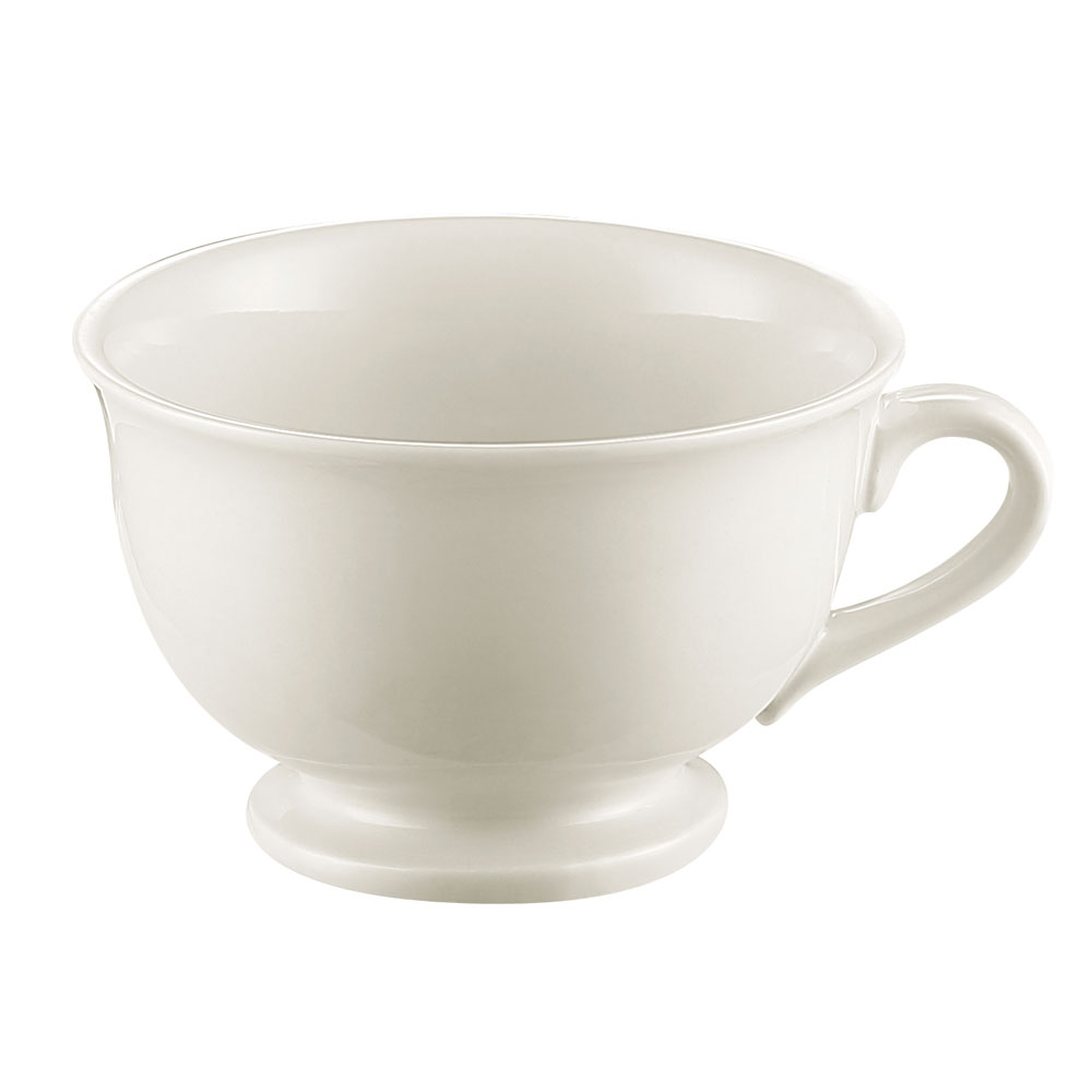 CAC China ALD-12-AW Aladdin American White Pedestal Cup 12 oz., 4 5/8" - 3 dozen