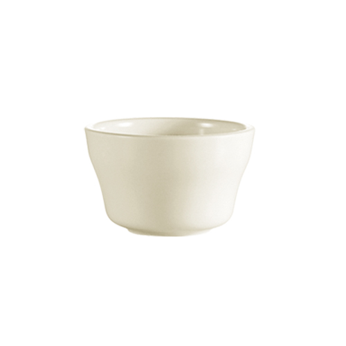 CAC China FR-46 Franklin European White Stoneware Bouillon Cup 6 oz., 3 7/8" - 3 dozen