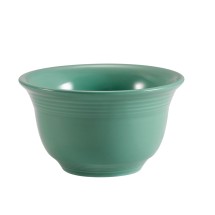 CAC China TG-4-G Tango Embossed Porcelain Green Bouillon Cup 7.5 oz., 4 1/8&quot;  - 3 dozen