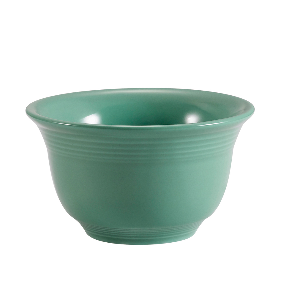 CAC China TG-4-G Tango Embossed Porcelain Green Bouillon Cup 7.5 oz., 4 1/8"  - 3 dozen
