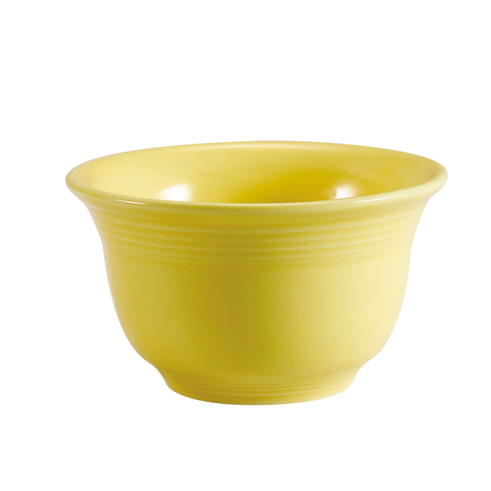 CAC China TG-4-SFL Tango Embossed Porcelain Sunflower Bouillon Cup 7.5 oz., 4 1/8"  - 3 dozen