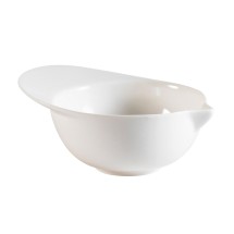 CAC China BH-4 Accessories Bone White Porcelain Cap Shape Soup Bowl 1 oz., 3 1/2&quot; - 4 dozen