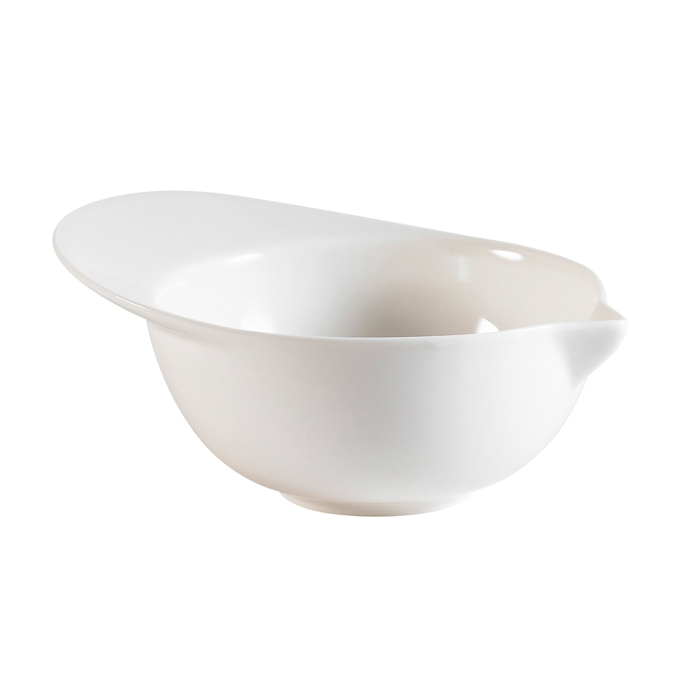 CAC China BH-4 Accessories Bone White Porcelain Cap Shape Soup Bowl 1 oz., 3 1/2" - 4 dozen