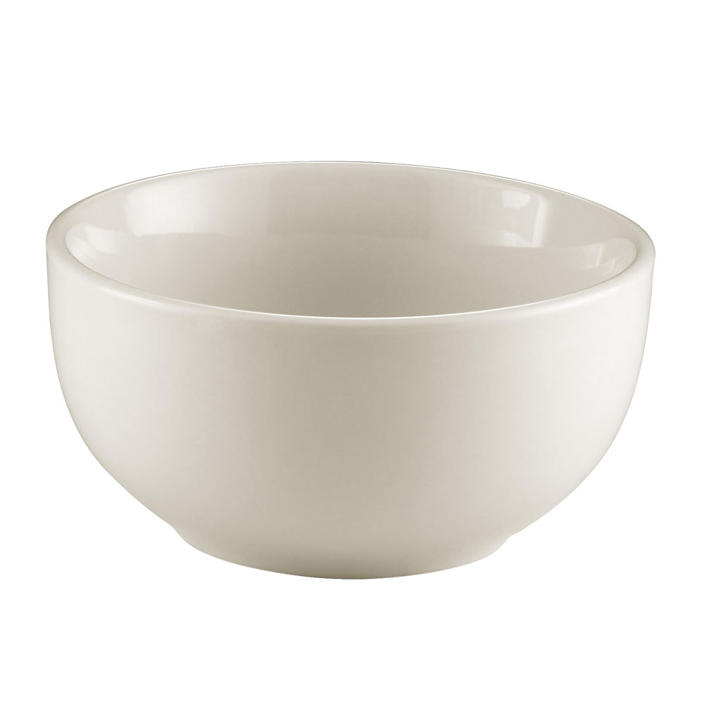 CAC China REC-27 REC American White Coupe Cereal Bowl 18 oz., 5 3/4" - 3 dozen