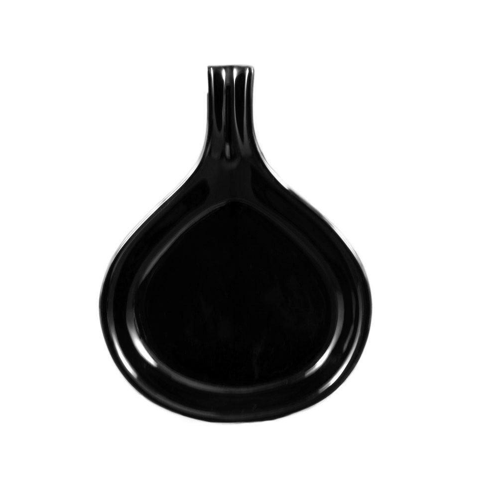 CAC China FP-18-BLK Festiware Black Stoneware Fry Pan Server, 18 oz., 10" - 1 dozen