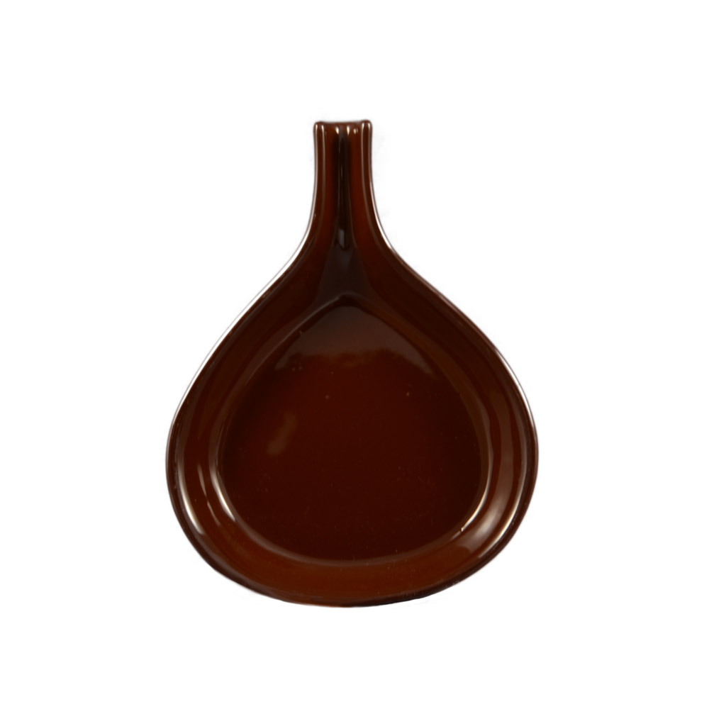 CAC China FP-18-BWN Festiware Brown Stoneware Fry Pan Server, 18 oz., 10" - 1 dozen