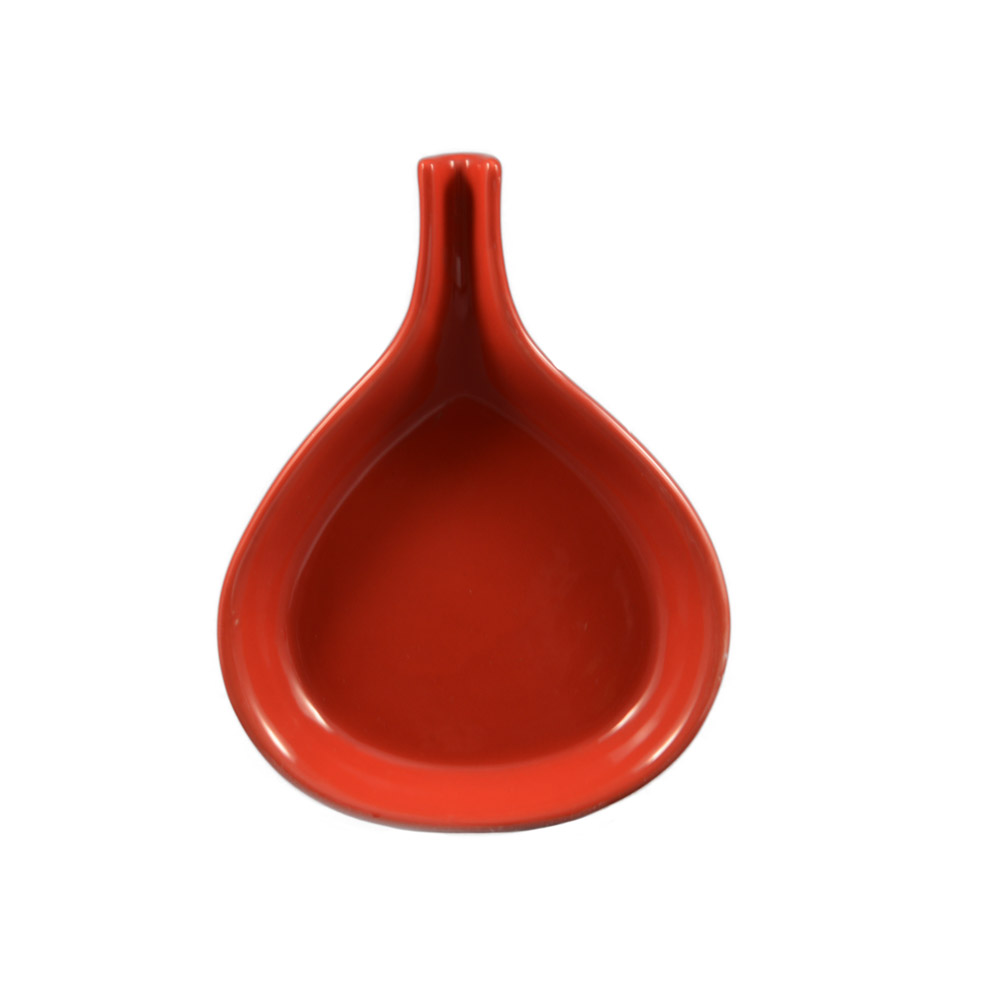 CAC China FP-18-R Festiware Red Stoneware Fry Pan Server, 18 oz., 10" - 1 dozen