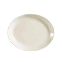 CAC China REC-13C American White Coupe Oval Platter 11 1/2&quot; - 1 dozen