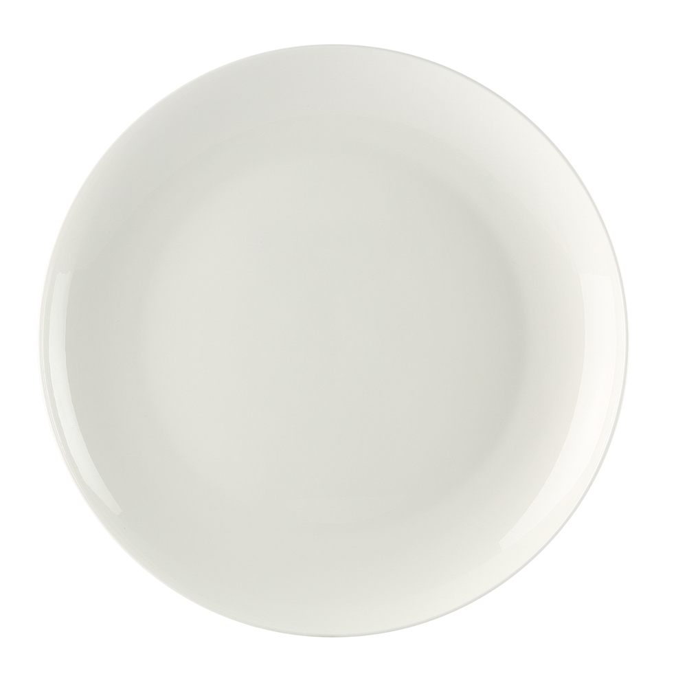 CAC China MAJ-22C Majesty Bone White China Coupe Plate 8"  - 3 dozen