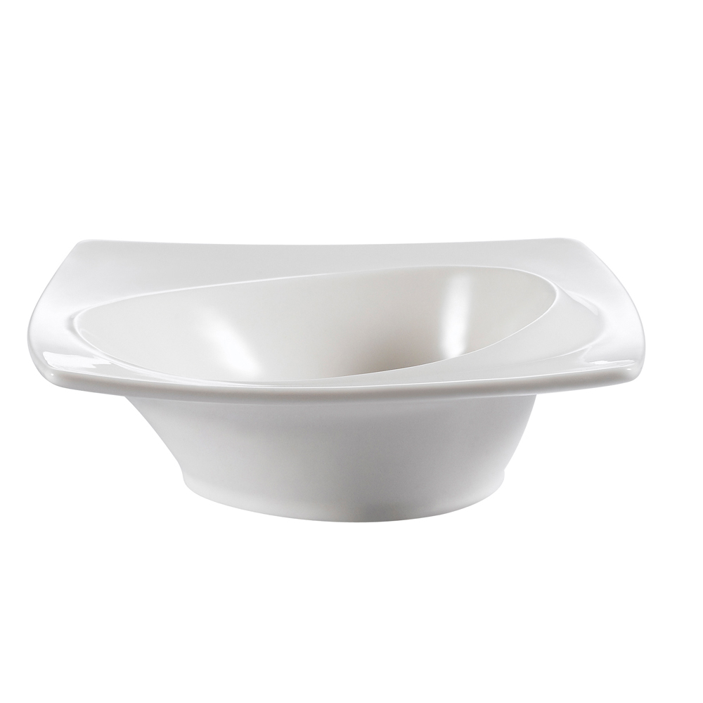 CAC China TXB-5 Accessories Bone White Porcelain Cowboy Hat Bowl 3 oz., 5"  - 3 dozen