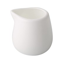CAC China GDC-PC204 Grand Canyon Bone White Porcelain Creamer 4 oz., 1 3/4&quot; - 3 dozen