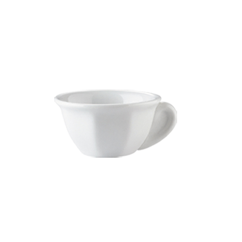 CAC China RCN-303 Clinton Super White Porcelain Demitasse Cup 3 oz., 3 1/8"  - 4 dozen