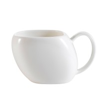 CAC China WH-1 White Pearl Bone White Porcelain Cup 5.5 oz., 4 1/2&quot;  - 3 dozen