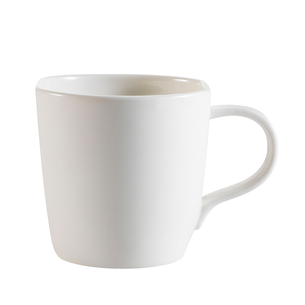 CAC China STU-1 Studio Bone White Porcelain Coffee Cup 5 oz., 4"  - 3 dozen