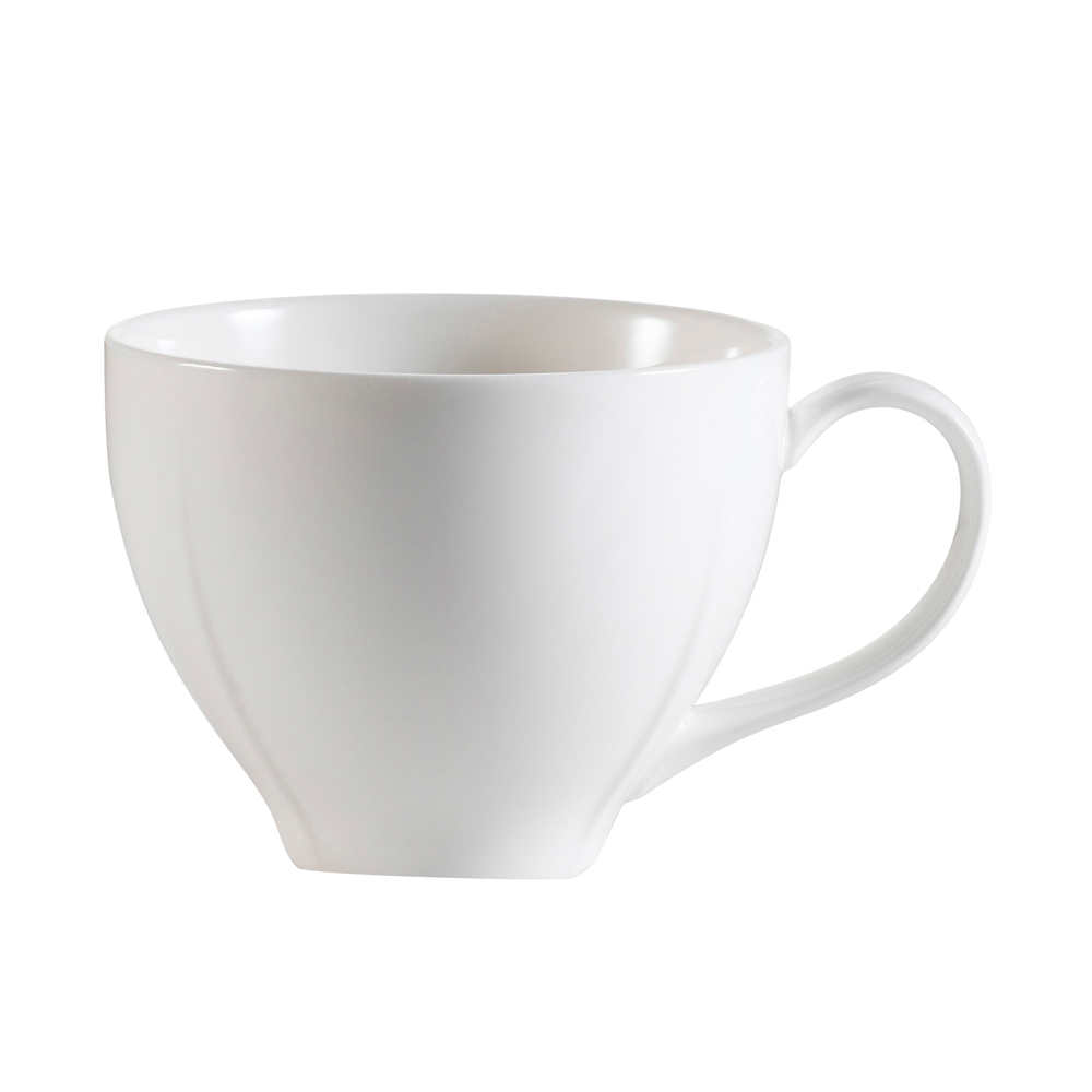 ;CAC China MDN-1 Modern Bone White Porcelain Coffee Cup 7.5 oz., 4 3/4"