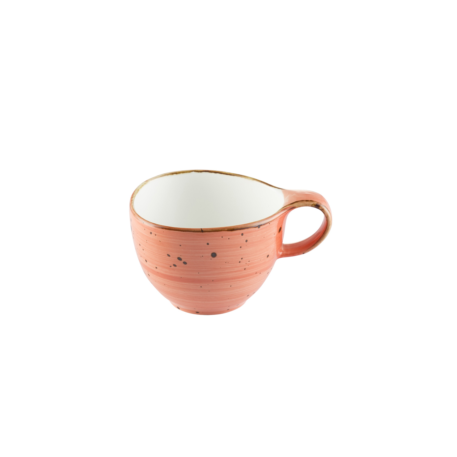 CAC China TUS-1-CRL Tucson Porcelain Coral Cup 8.5 oz., 3 5/8"  - 3 dozen