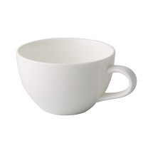 CAC China GDC-37 Grand Canyon Bone White Porcelain Cup Short 7.5 oz., 3 3/4" - 3 dozen