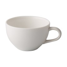 CAC China GW-37 Great Wall Bone White Porcelain Short Cup 7.5 oz., 3 3/4" - 3 dozen