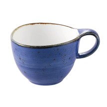 CAC China TUS-1-BLU Tucson Porcelain Starry Night Blue Cup 8.5 oz., 3 5/8&quot;  - 3 dozen
