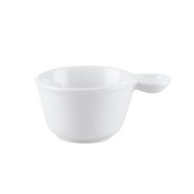 CAC China PTC-10 Party Collection Super White Cup with Handle 8 oz., 6&quot;  - 3 dozen
