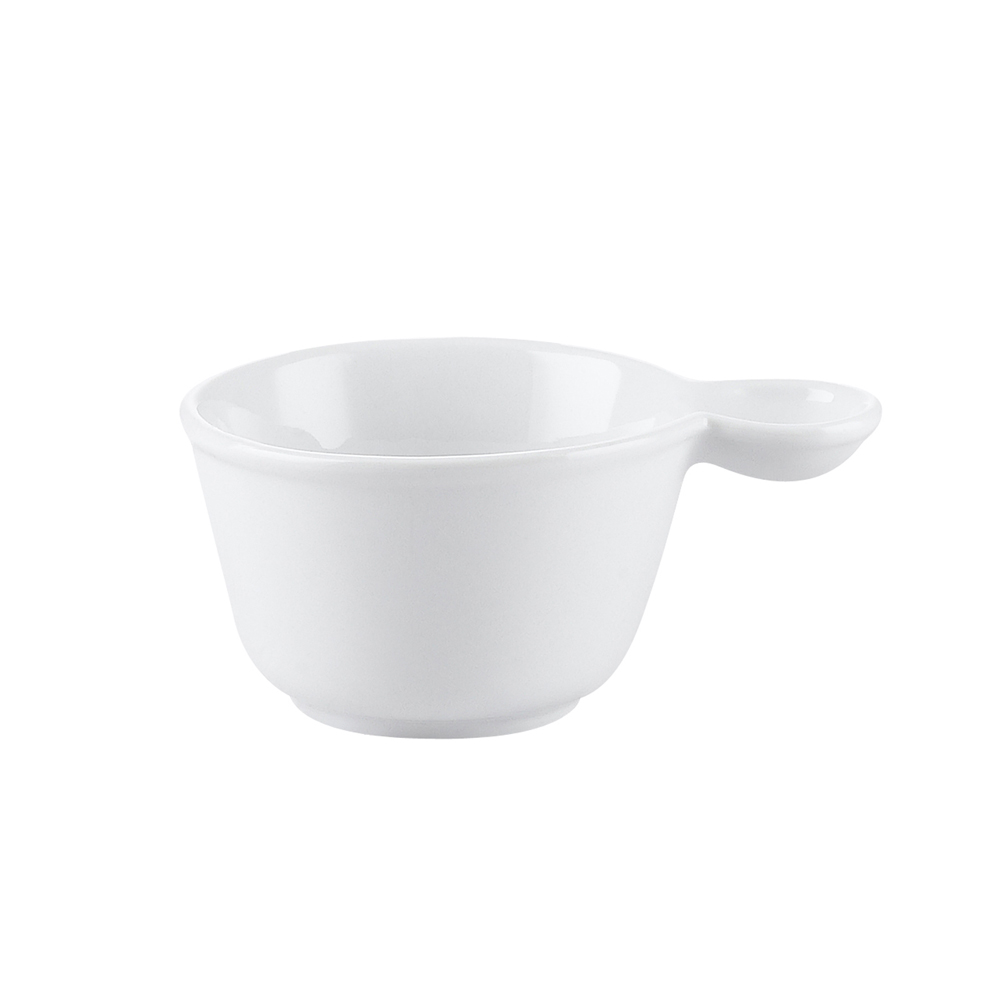 CAC China PTC-10 Party Collection Super White Cup with Handle 8 oz., 6"  - 3 dozen
