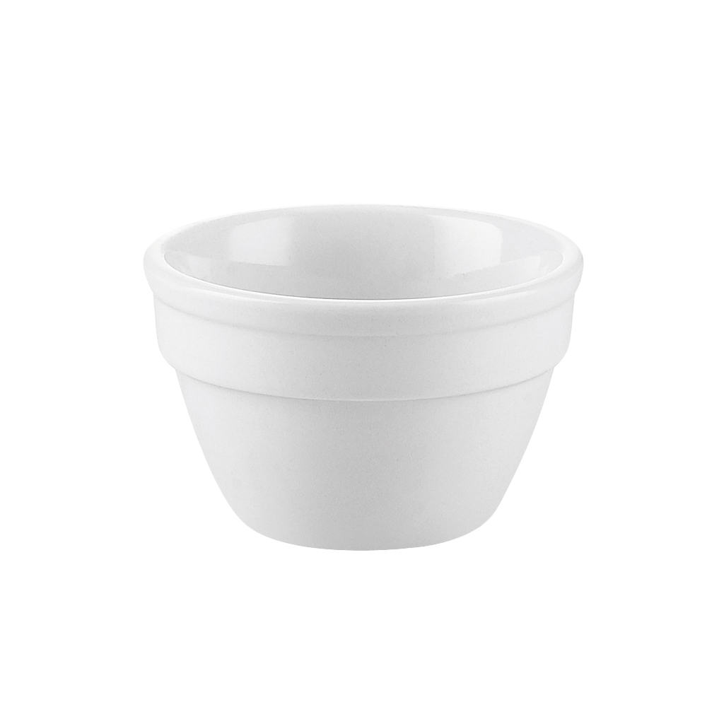 CAC China RCN-B545 RCN Specialty Super White Porcelain Deep Stacking Bowl 16 oz., 4 7/8" - 3 dozen