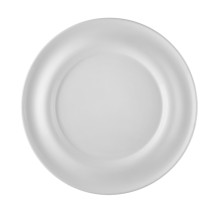 CAC China PS-E21 Paris-French Bone White Eiffel Dipping Plate with Wide Rim 12 5/8&quot; - 1 dozen