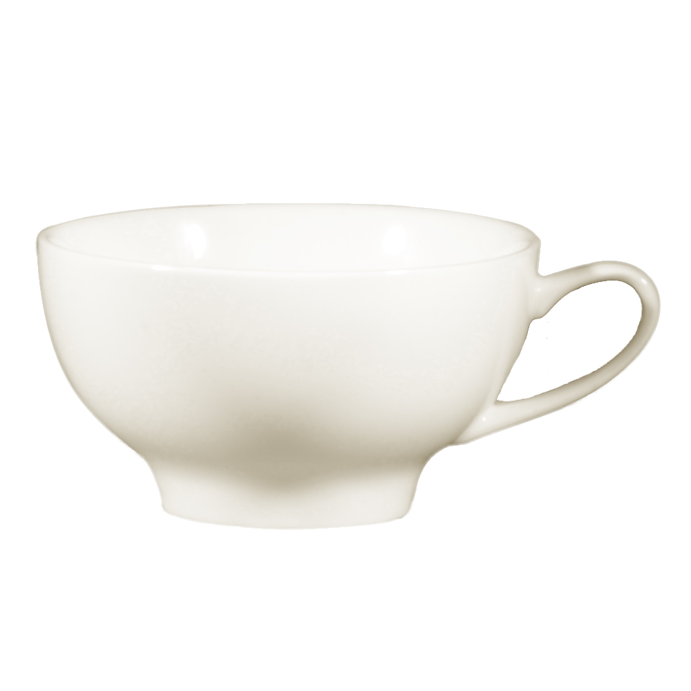 CAC China ENG-C1 Mug Collection Bone White Porcelain English Cup 8 oz., 3 7/8" - 3 dozen