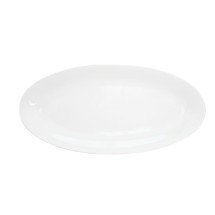CAC China RCN-99 Fishia Super White Porcelain Oval Platter 23&quot; - 4 pcs