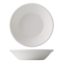 CAC China EVT-32 Everest Bone White Porcelain Fruit Dish 3.5 oz. - 3 dozen