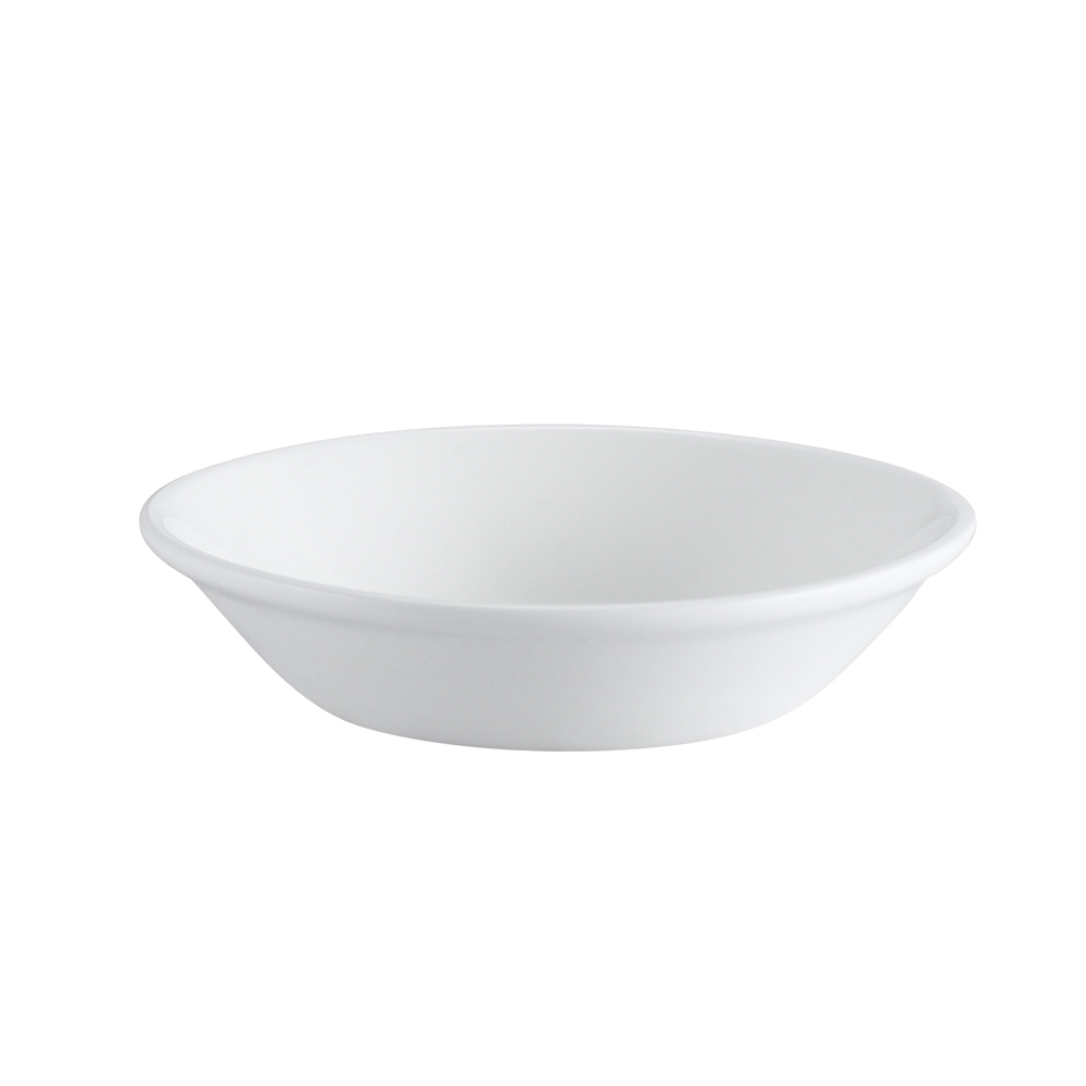 CAC China EVT-11 Everest Bone White Porcelain Fruit Dish 5.5 oz., 4 3/4" - 3 dozen