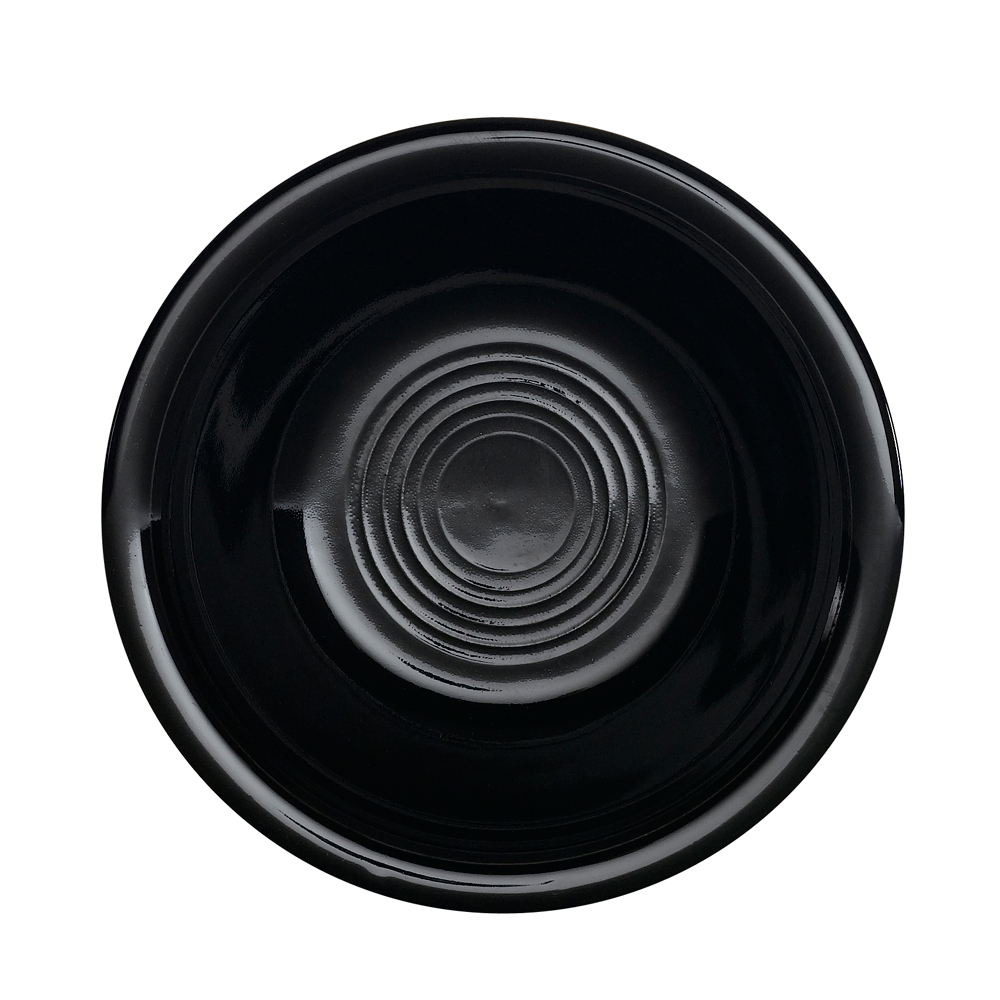 CAC China TG-11-BLK Tango Black Porcelain Fruit Dish 5 oz., 4 3/4"  - 3 dozen