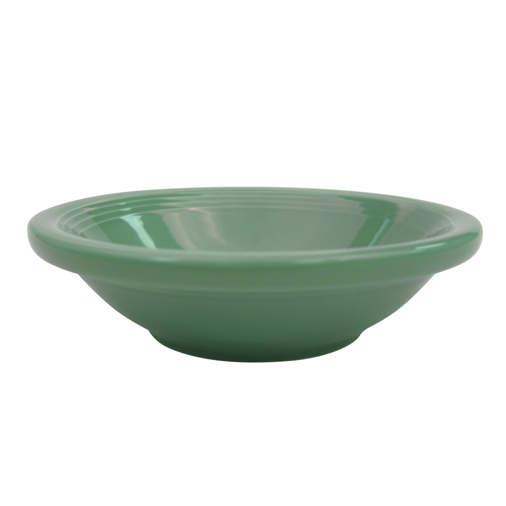 CAC China TG-32-G Tango Green Porcelain Fruit Dish 3.5 oz., 4 1/2"  - 3 dozen